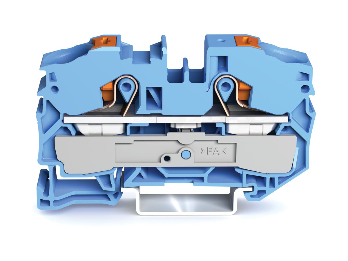 Durchgangsklemme WAGO TOPJOB-S 16mm² 2L blau Serie 2216