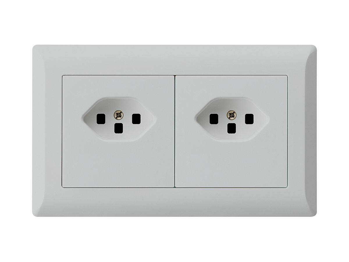 UP-Kombination kallysto.line Gr.I-I horizontal 2×Typ 23 m.Schraubkl.C lichtgrau