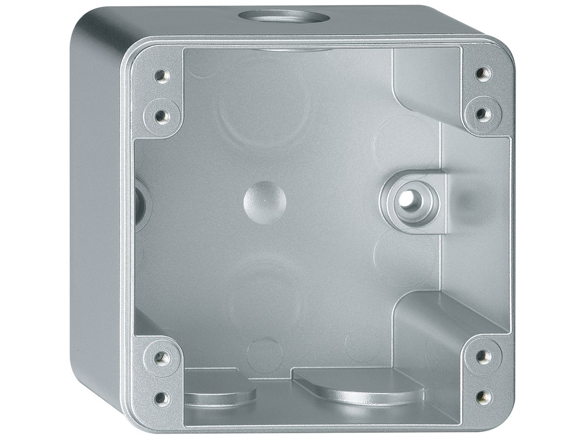 AP-Kopfzeile Hager robusto 1×1 86×86mm Aluminium