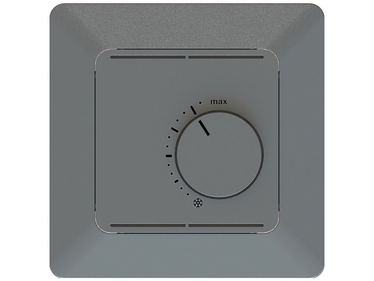 UP-Raumthermostat priamos 230VAC 10A 5…30°C 90×90mm anthrazit