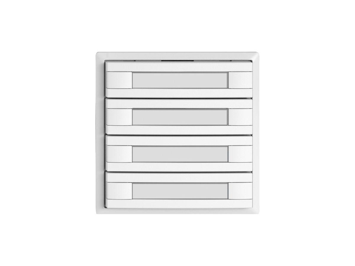 KNX-Taster RGB EDIZIO.liv SNAPFIX® Temperaturfüh.o.LED Pap.8×T 1-Tbed.ws
