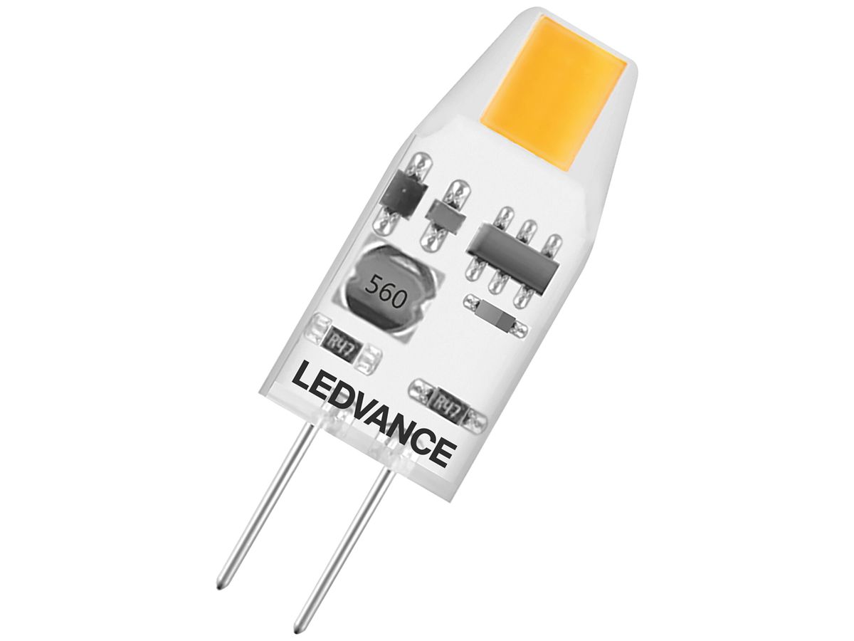 LED-Lampe LEDVANCE PIN G4 12V 1W 100lm 2700K Ø10×30mm klar