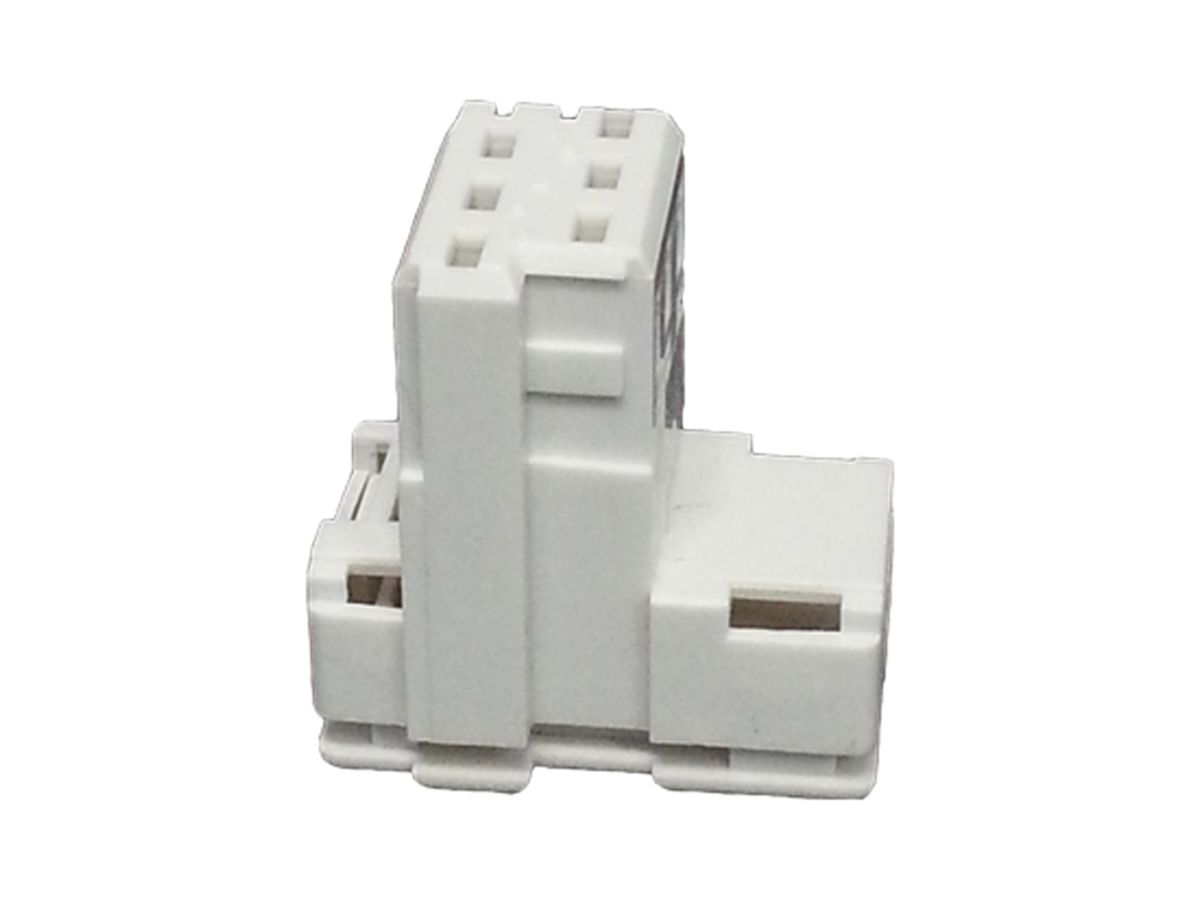 Stecker TT89 Partrade 4L weiss für Schnellanschluss Flachkabel