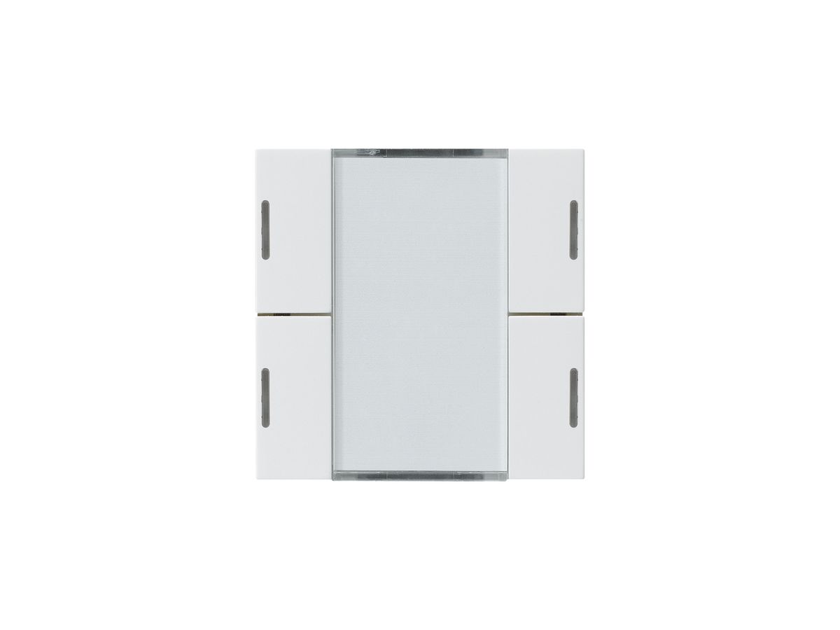 Frontset Hager kallysto LED 4×KNX systemlink/easylink weiss