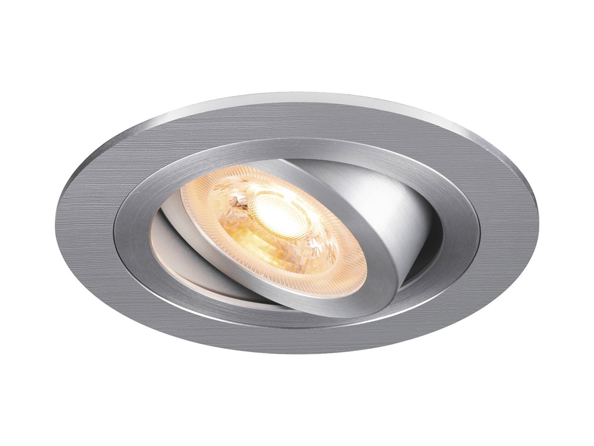 LED-Downlight SLV NEW TRIA 75 GU10 1×10W Ø93mm Silber