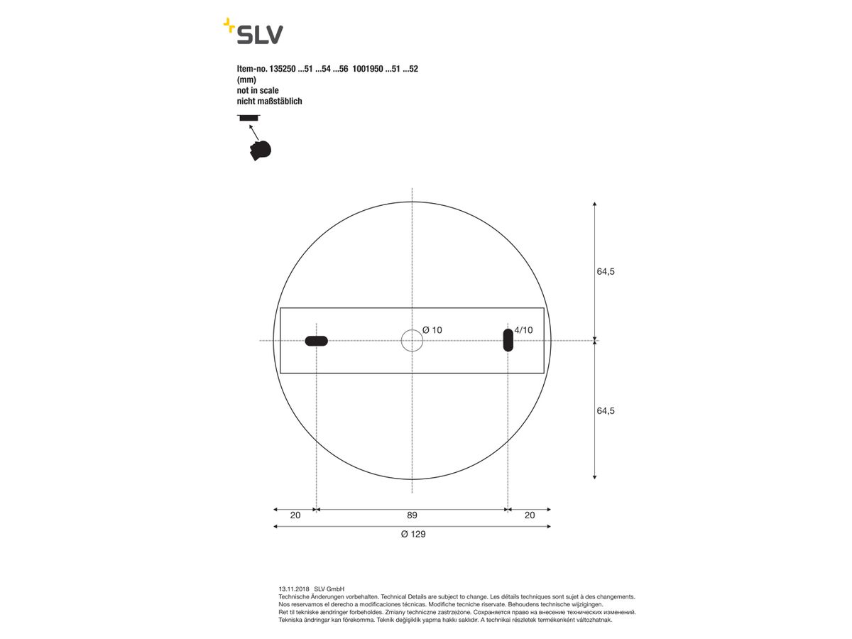 Abhängeset SLV für MEDO LED, 5-adrig weiss