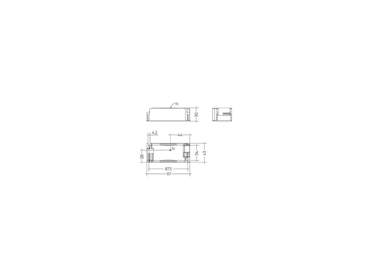 LED-Konverter Tridonic LC 27.3…38W 650…1050mA DIM