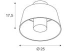 Deckenleuchte SLV PHOTONI E27 1×0…13W IP55 Ø250mm rost