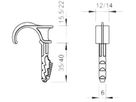 Steckschelle Bettermann 1-fach Ø16…23mm grau