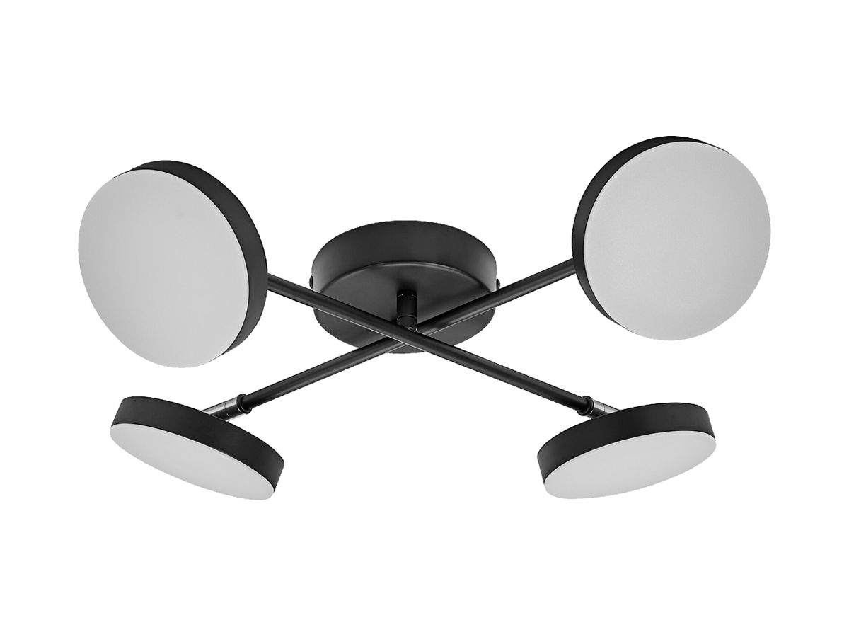 LED-Spot LEDVANCE Decor Moon Cross 21W 1120lm 830 482×482×92mm schwarz 4×Spot