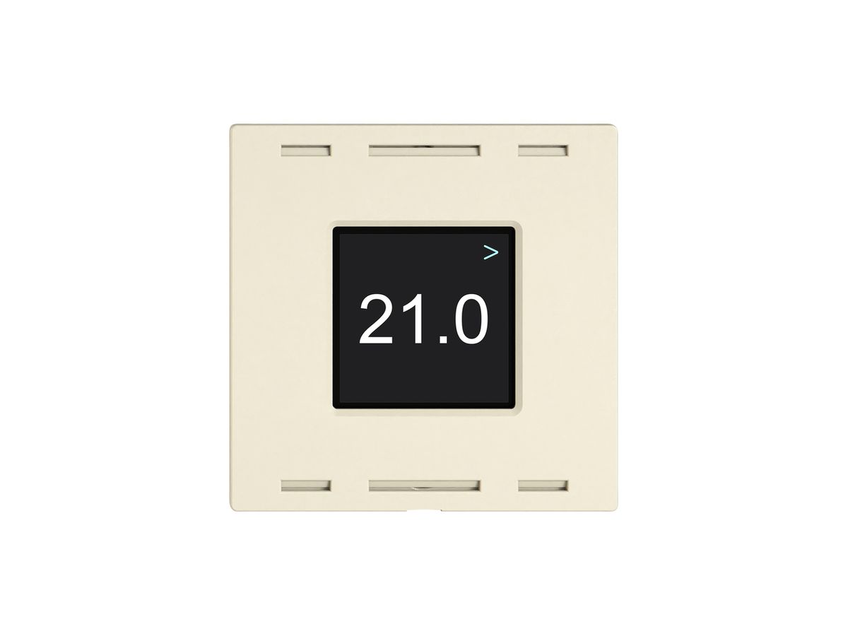Raumtemperatursensor EDIZIO.liv Wiser SNAPFIX® CO2 230V 5…30°C crema