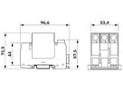 PV-Kombiableiter PX VAL-SPP-T1-1000DC-PV-2+V-UT DC 3L 1200V 3TE