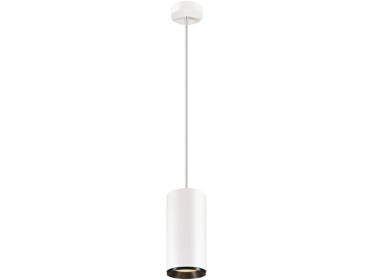 LED-Pendelleuchte SLV NUMINOS PD DALI XL 36W 2980lm 2700K 60° weiss/schwarz