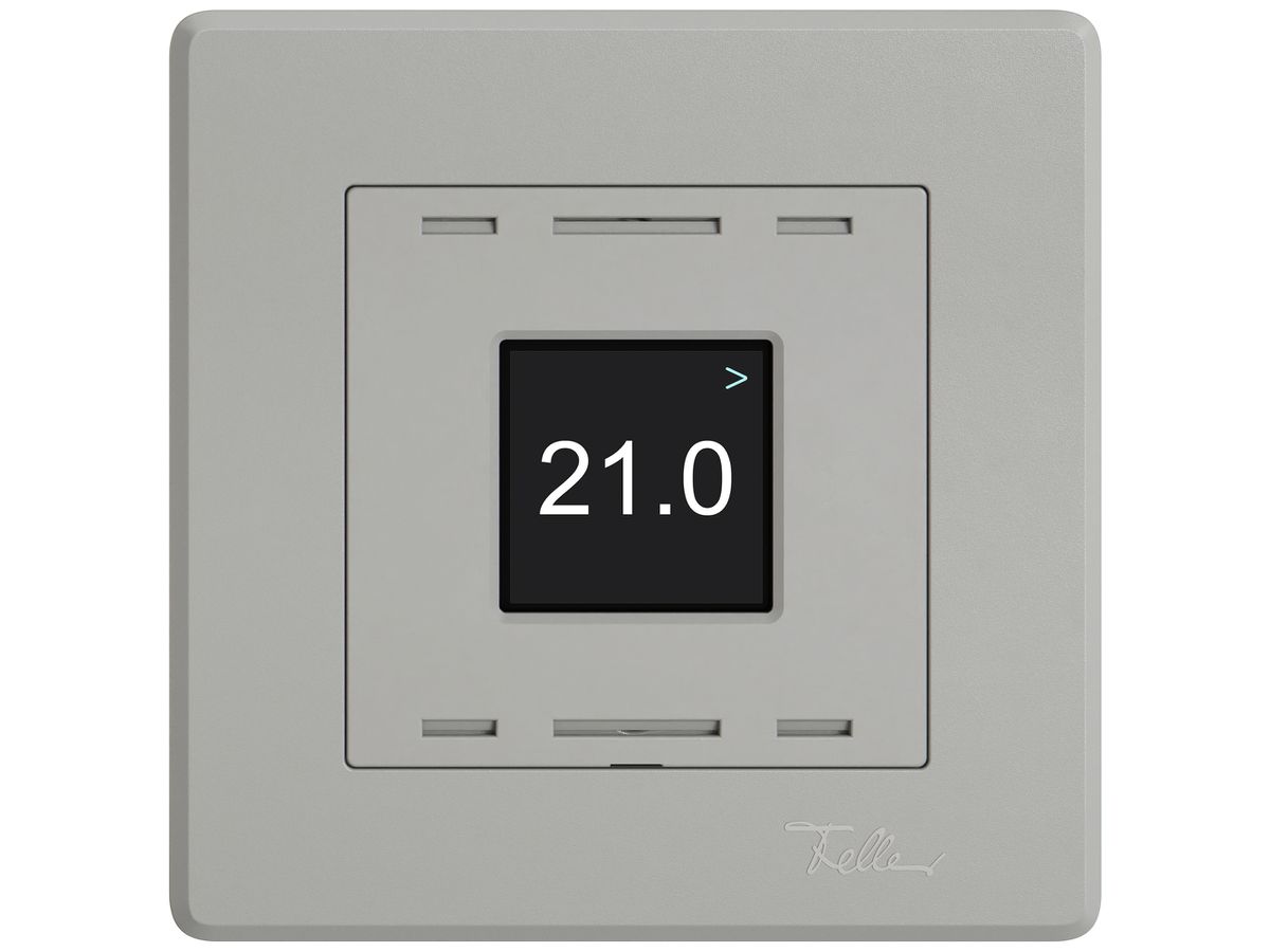 UP-Bedienaufsatz zu Raumtemperatursensor EDIZIO.liv Wiser SNAPFIX® hellgrau