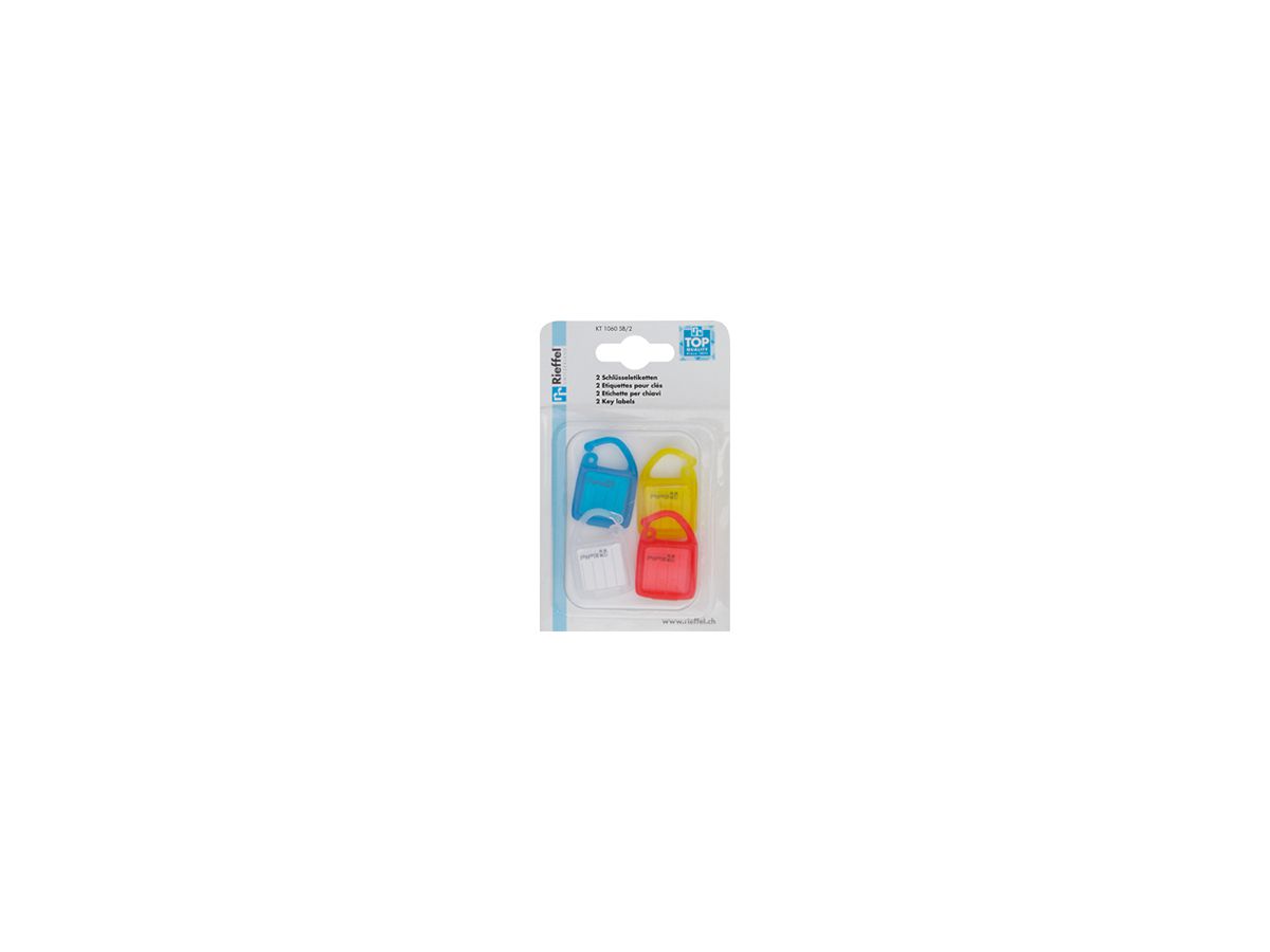 Bezeichnungsschild Rieffel KT 1010 18×20mm Kunststoff assortiert 4Stk