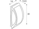 Wandleuchte SLV MERIDIAN 2, E27 25W IP54 anthrazit