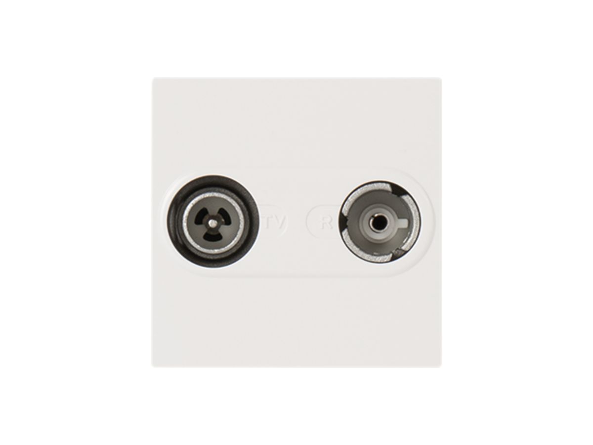 EB-Antennen-Steckdose MOS TV-R 1.5dB weiss