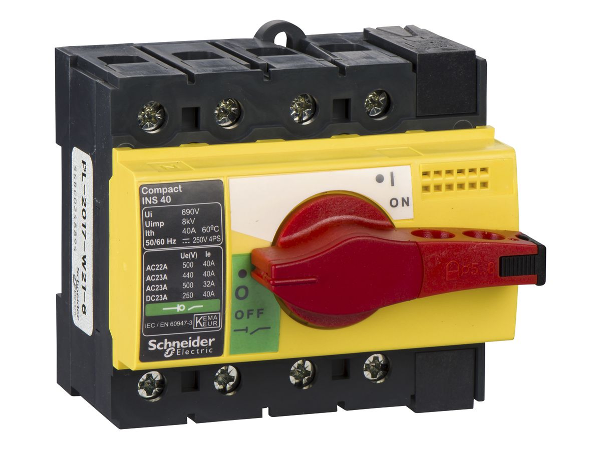 EB-Lasttrennschalter Schneider Electric NS-I 40 4L gelb/rot