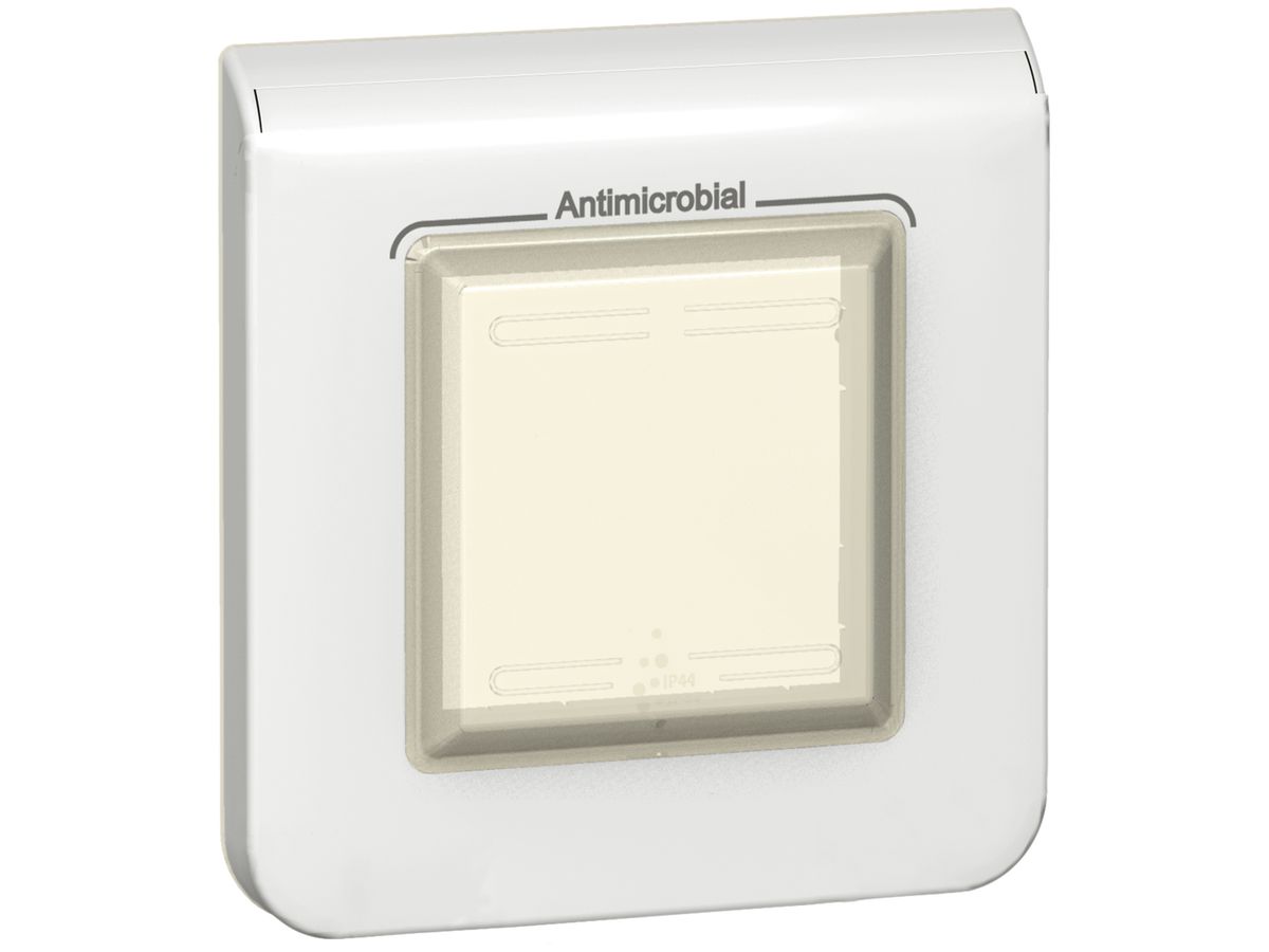Abdeckplatte MOS 1×2 Module weiss IP44