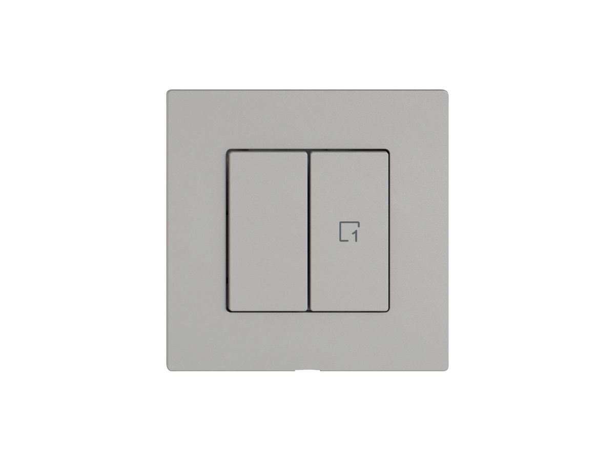 Montageset EDIZIO.liv Wiser SNAPFIX® f.Druckschalter 1K Szene 2 Tasten hgu