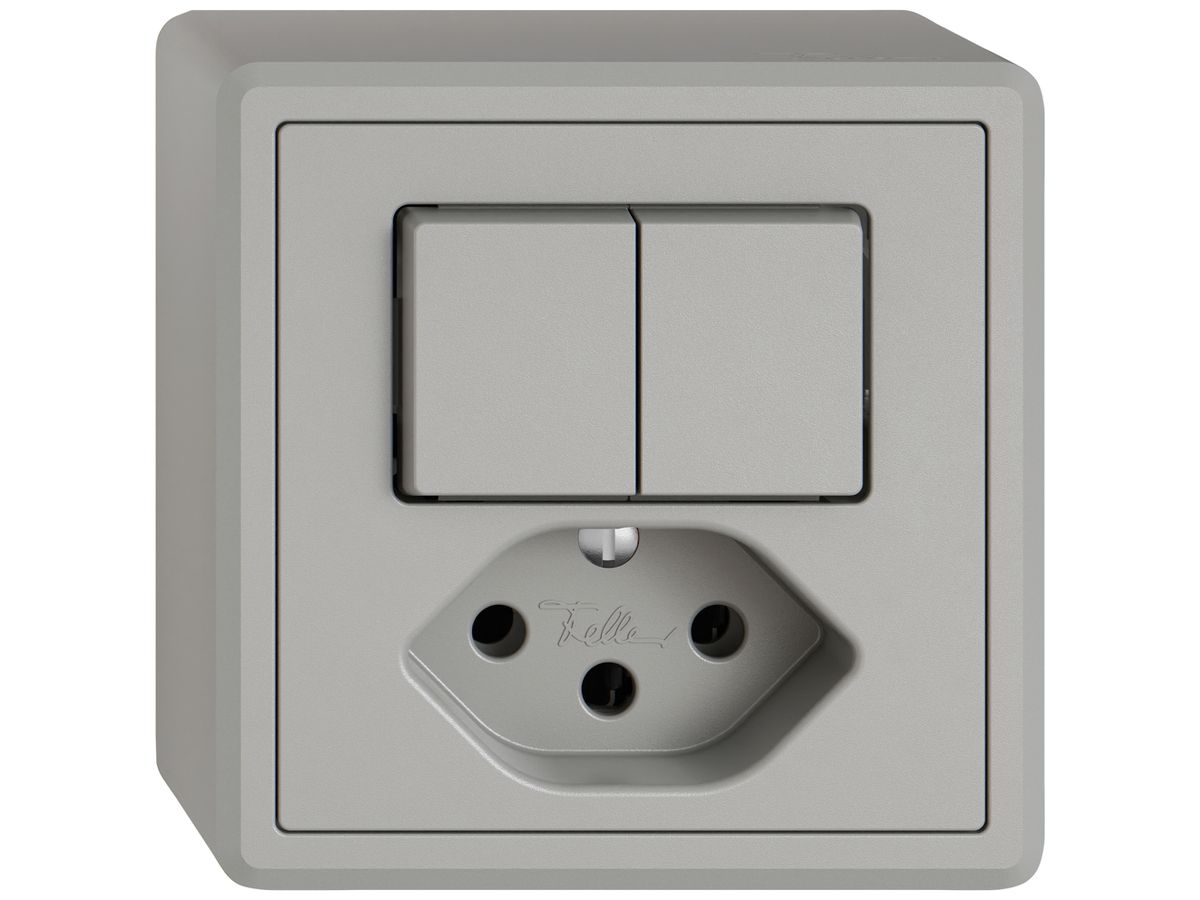AP-Kombination EDIZIO.liv SNAPFIX® 2×Schema 3+T13 hgu