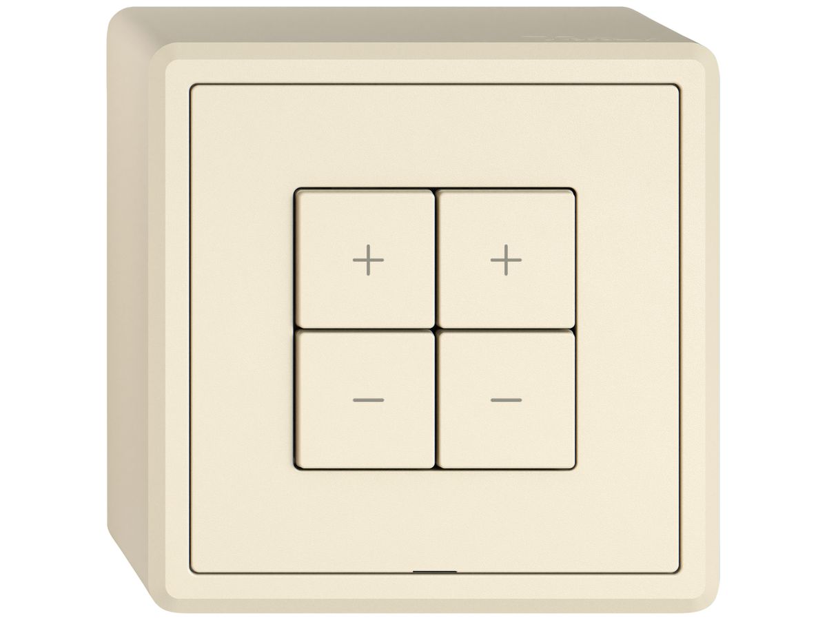 AP-Dimmer Uni-LED EDIZIO.liv Wiser SNAPFIX® 2 Kanal 4 Tasten WLAN cr