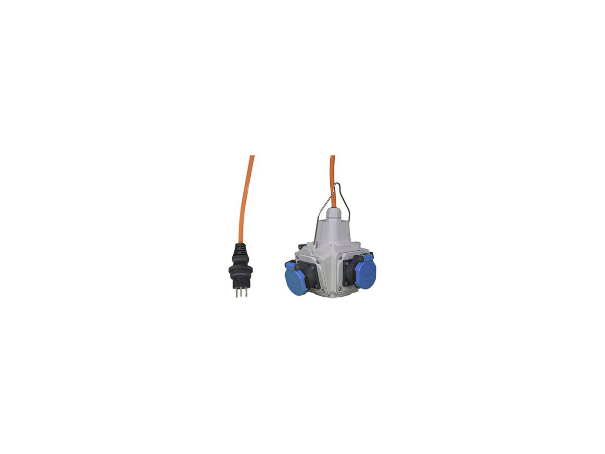 Kreuzverteiler Demelectric Typ 280 16A 4×T23 2m grau