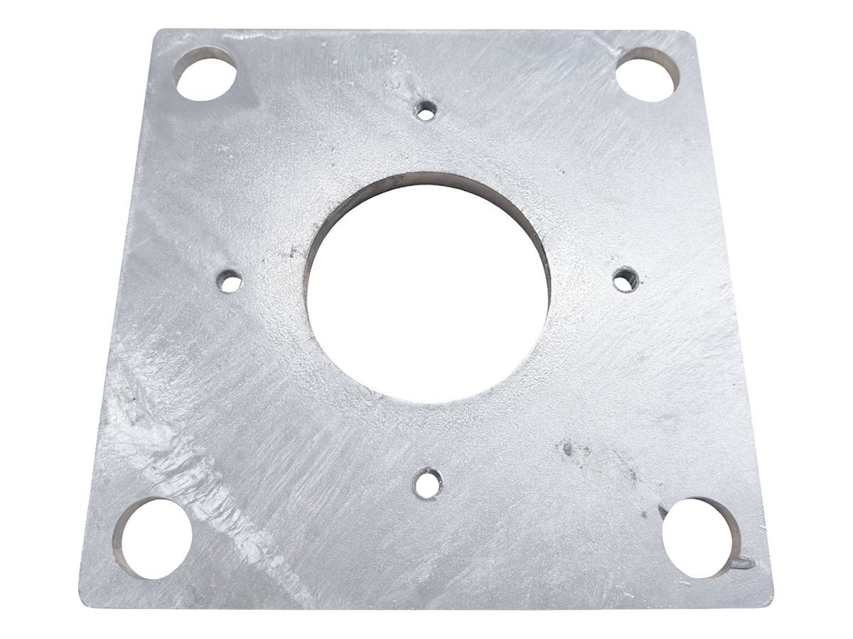 Montageplatte SG Ørsta 200×200×8mm Stahl zink