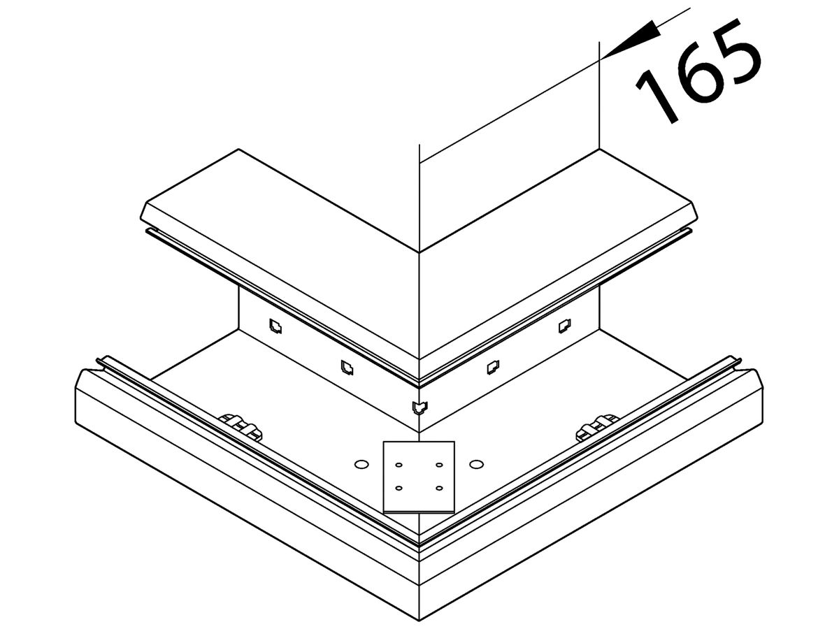 Ausseneck tehalit EK 115110, verkehrsweiss