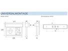 AP-LED-Rettungszeichenleuchte AWAS-U-013-AT 4W 272×220×40mm 3h