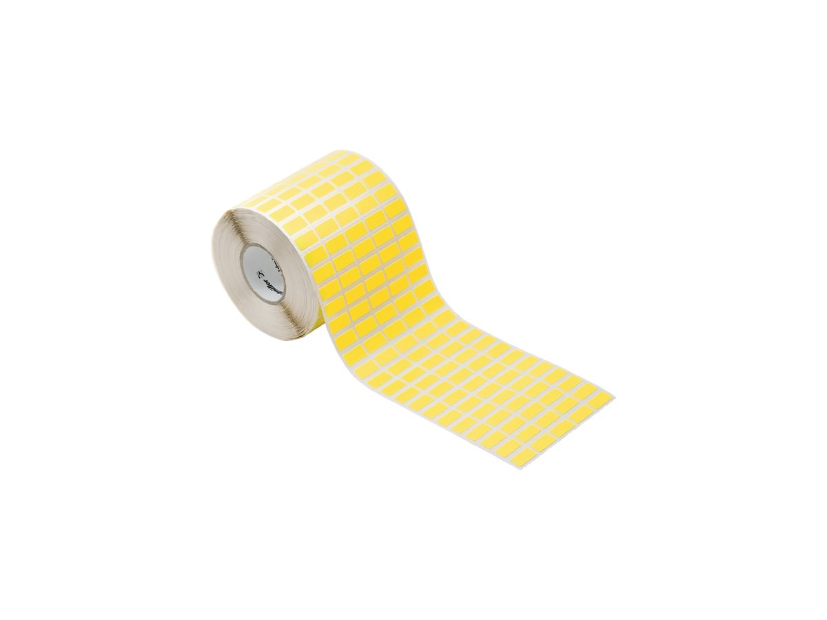 Etikette Weidmüller THM selbstklebend 18×9mm Baumwollgewebe, gelb