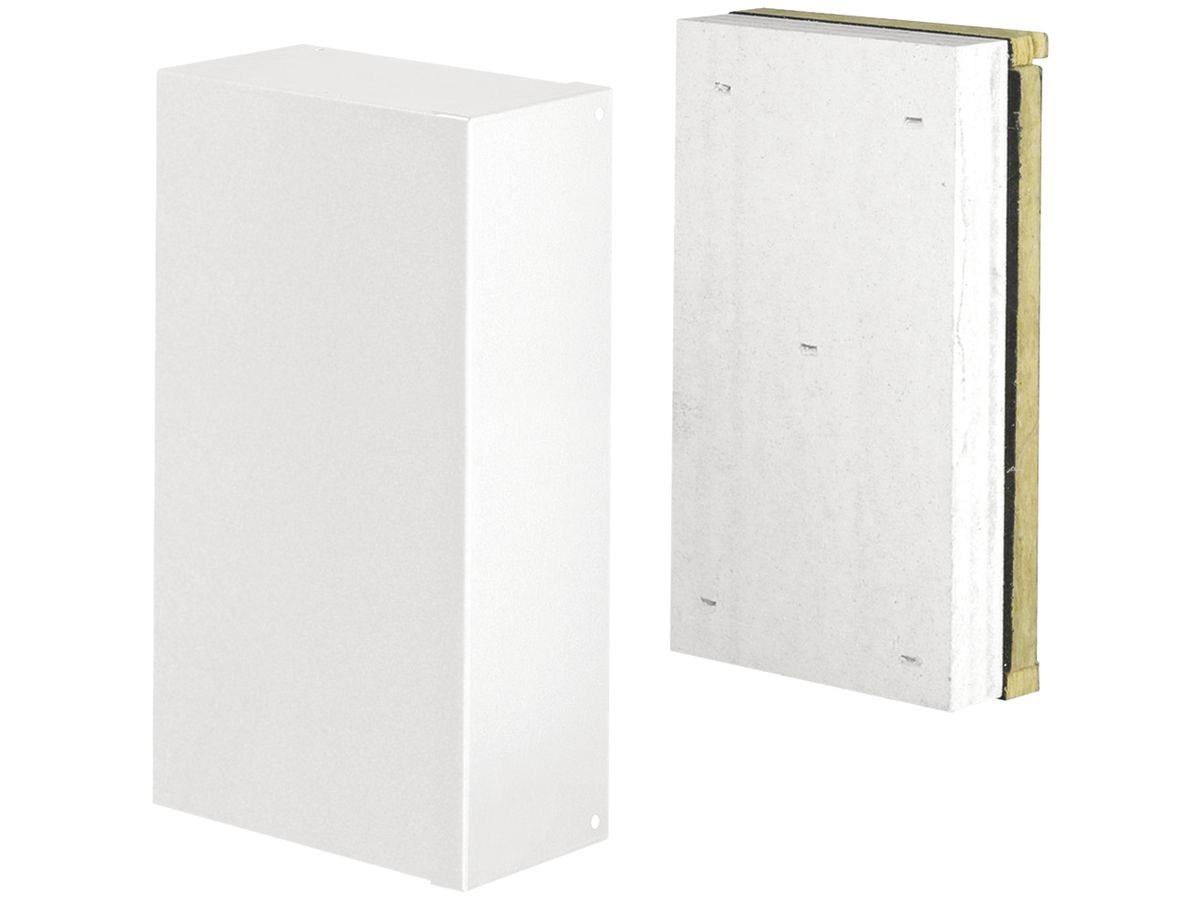 Endstück tehalit FWK 90 E60/E30 100×260mm, verkehrsweiss