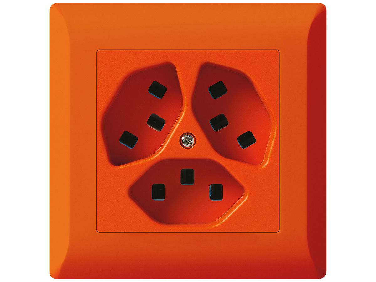 UP-Steckdose Hager kallysto.line 3×T23 C orange