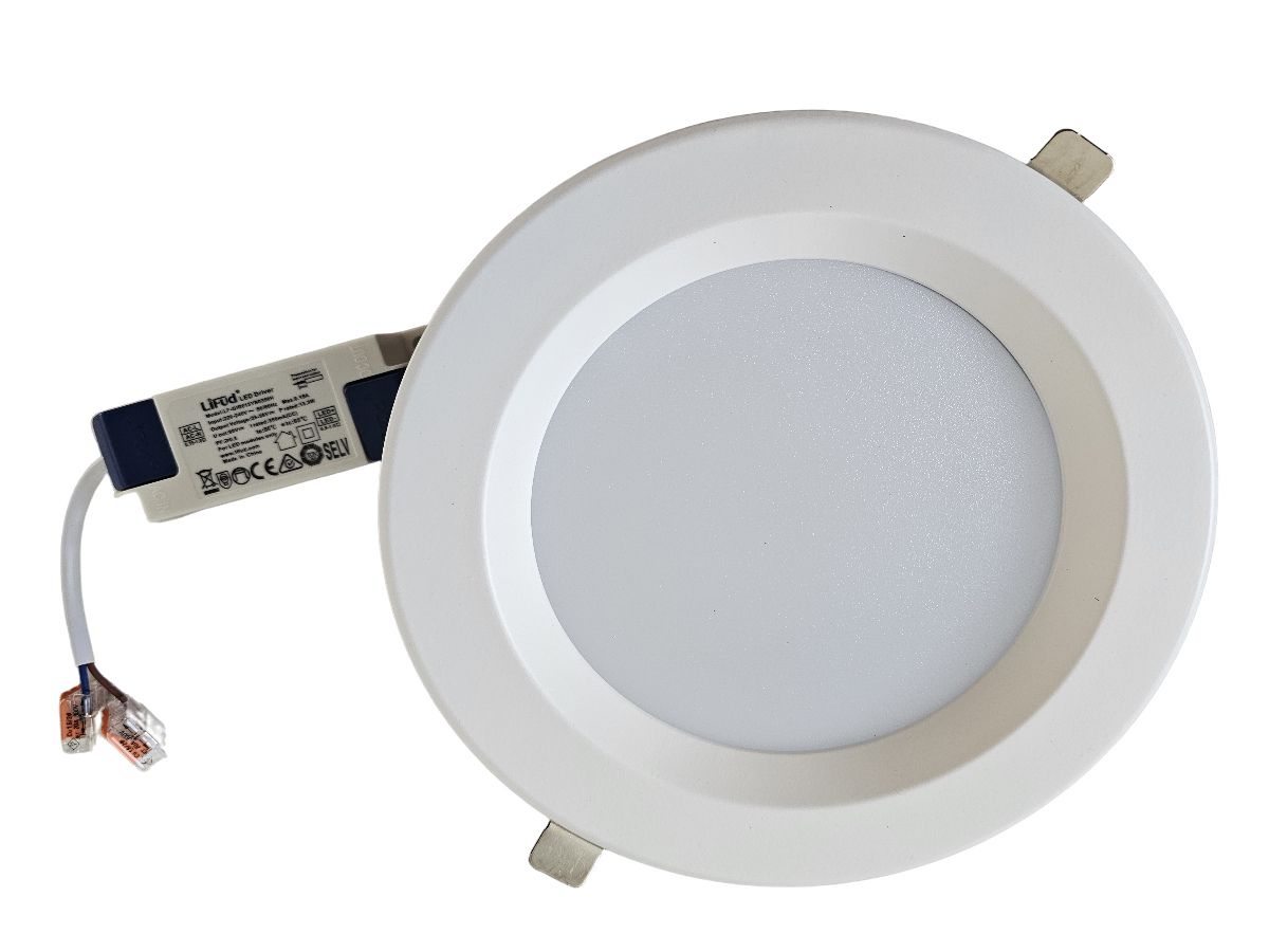 EB-Downlighter IP20 /240V/ ¥190x70 - LED-Chip 15W/5000K/1200lm/CRI80