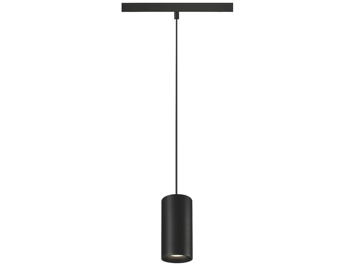 LED-Pendelleuchte SLV NUMINOS S 48V AD 16W 1280lm 940 DALI Ø60 schwarz/schwarz