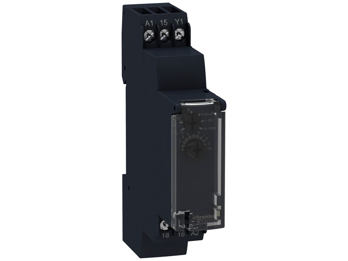 Zeitrelais RE17R 0.1…360000s 24…240V 24V 8A