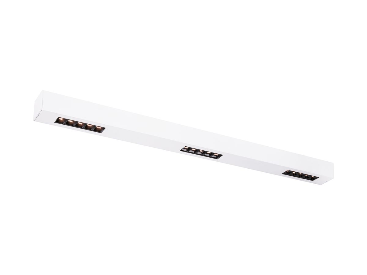 LED-Deckenleuchte SLV Q-LINE CL 45W 2100lm 3000K 30° UGR<10 1000mm weiss