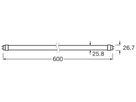 LED-Röhre LEDVANCE G13 7W 1100lm 4000K 590mm T8 mattiert