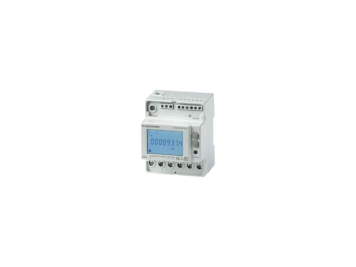 REG-Energiezähler COUNTIS E26 3P direkt 80A Impuls+M-Bus MID