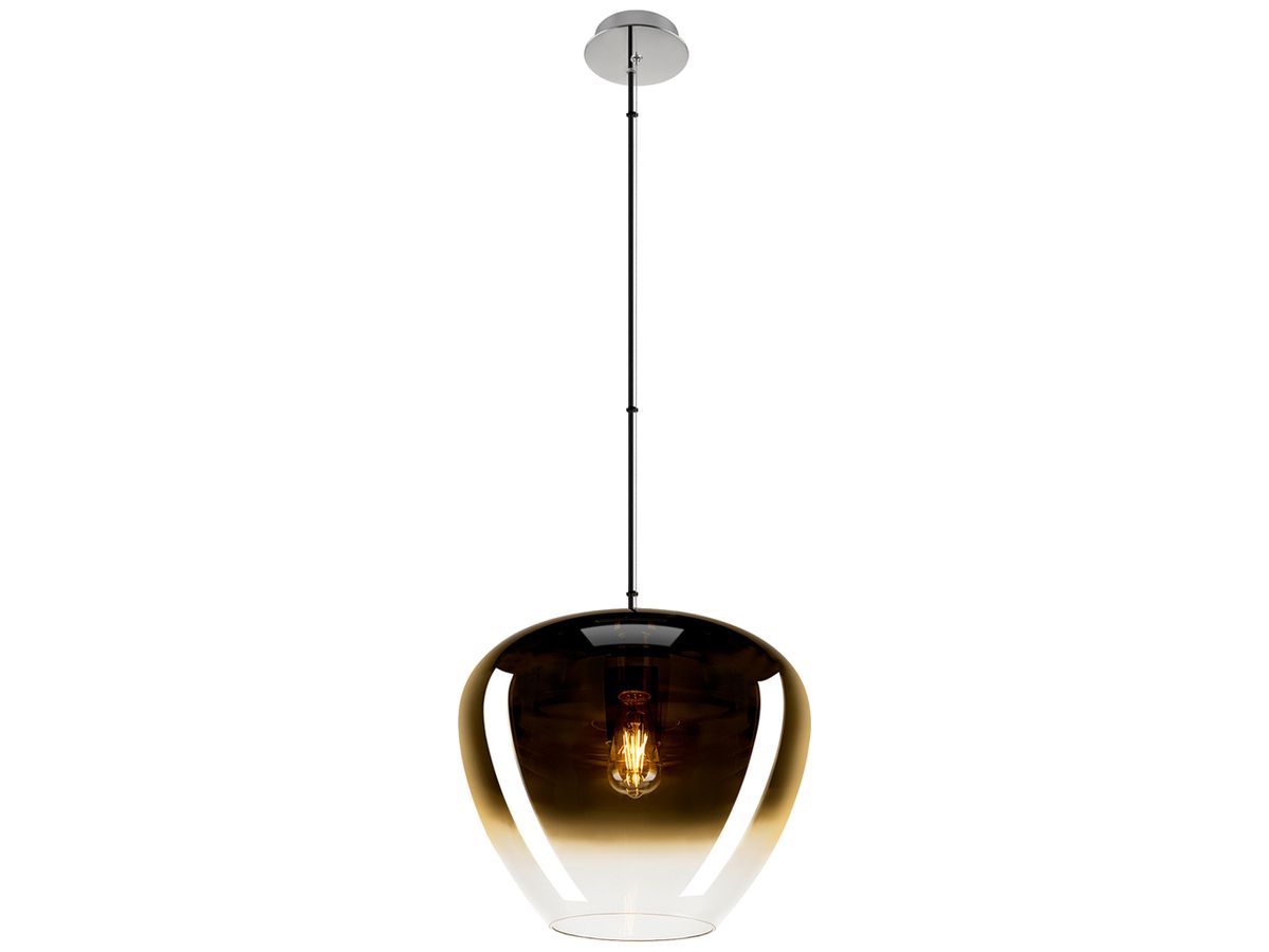 Pendelleuchte SLV ANTILO CONVEX E27 1×0…40W Ø400mm Gold