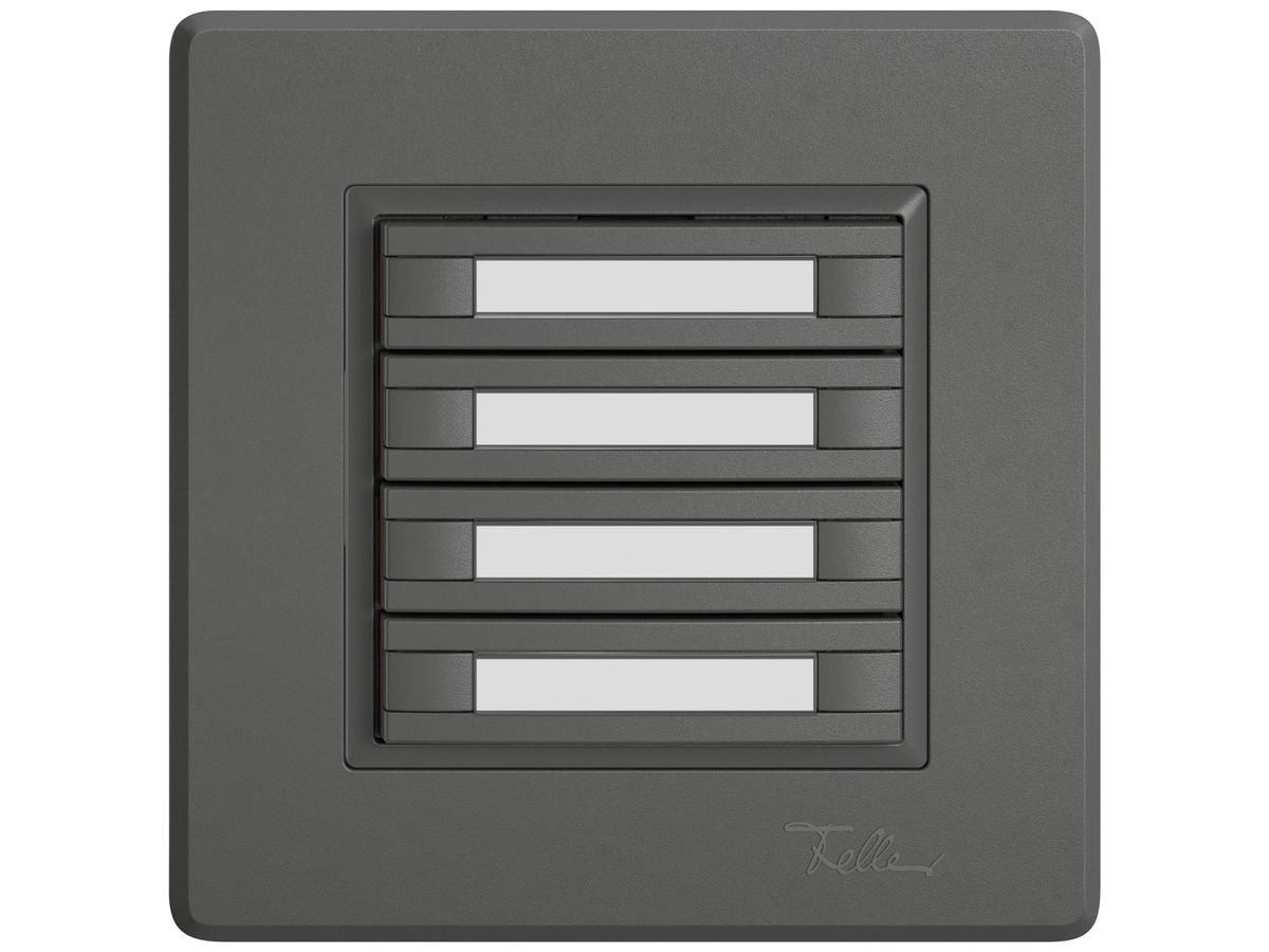 UP-KNX-Taster RGB EDIZIO.liv SNAPFIX® Temperaturfüh.o.LED Pap.4×T 2-Tbed.dgu