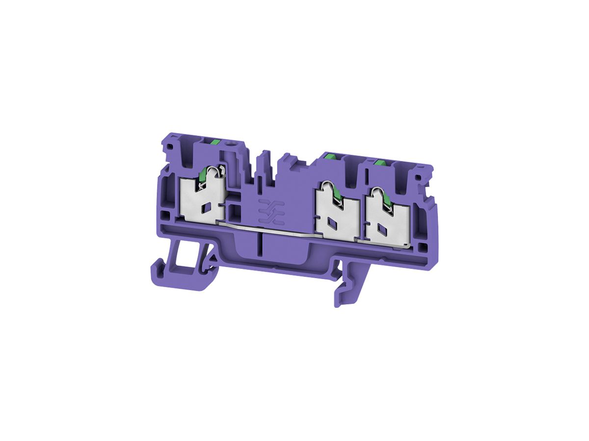 Durchgangs-Reihenklemme WM S3C 2.5mm² 24A 800V SNAP IN 3×1 TH35 vi