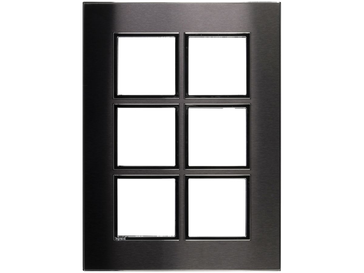 Abdeckrahmen ATO 2×3 Modul, black brushed