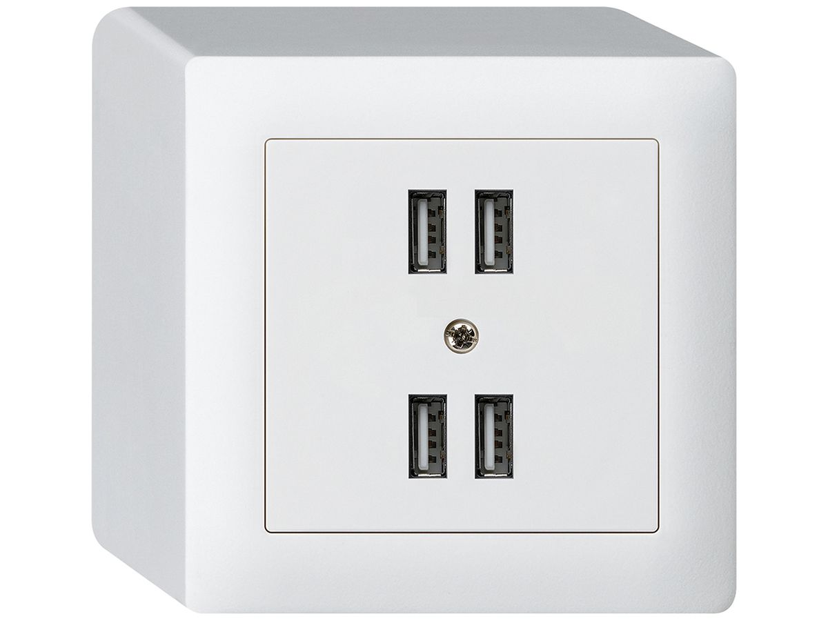 AP-Steckdose 4×USB kallysto Q 2400mA weiss