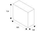 Leuchtenadapter SLV für 1-Phasen Stromschiene, weiss