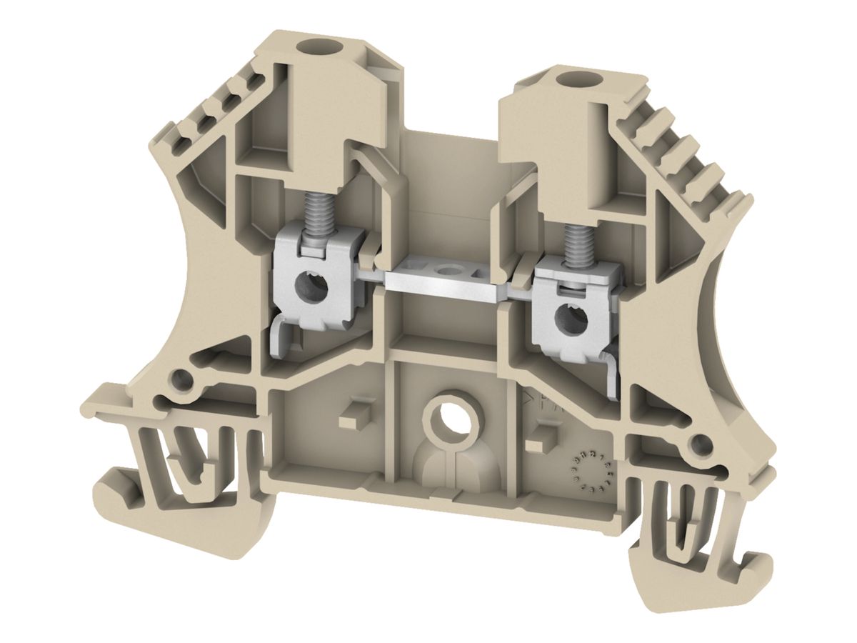 Durchgangs-Reihenklemme 0.5…2.5mm² 24A 800V TH35/G32 beige
