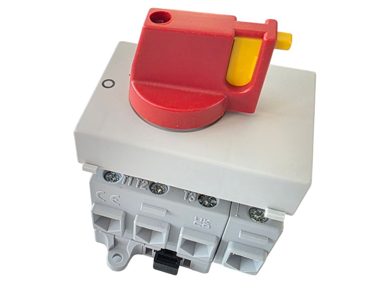DIN SCHALTER 4P 0-1 25A ABSCHLB.