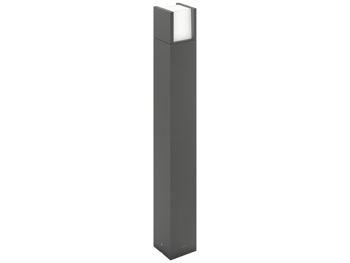 LED-Wegeleuchte Philips Arbour 3.8W 800lm 827 IP44 100×100×770mm anthrazit
