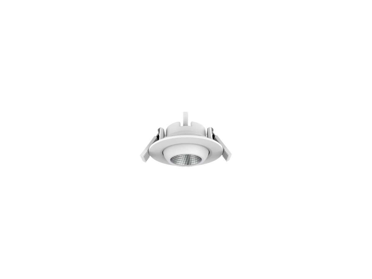 EB-LED-Downlight DOTLUX CIRCLEmini-AC UGR 5W 400lm 3000K 40° weiss