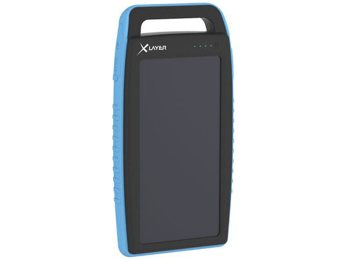 Powerbank XLayer PLUS Solar 15000mAh 2×USB-A ≤2.1A 169×88.5×24mm 380g